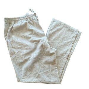 Coofandy Men’s Linen Blend Drawstring‎ Pants Size Large | Beach Casual